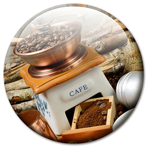 Magnettafel Kaffee Mühle – Stilvolle Design Metall Magnetpinnwand 40×30 cm – Memoboard Pinnwand mit Motiv: Küche Essen & Trinken Kaffee Espresso Bar – inkl. 4 Magnete mit Kaffeemotiv für Magnetwand – Original GUMA Magneticum® - 7