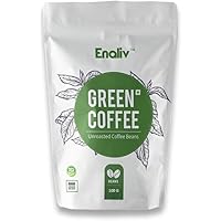 Enaliv Organic AAA Grade Arabica Green Coffee Beans For Strengthening Immunity, Detoxification & Weight Loss - 100 Grams