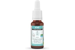 Lemon Pharma Fleurs de Bach biologiques Minceur N°45 Flacon de 20 ml en Verre Ambré avec Pipette Compte-Goutte