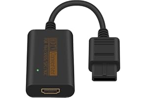 Duttek Convertidor N64 a HDMI, Cable Adaptador N64 a HDMI, convertidor de Video HDTV Compatible con SNES, SFC, N64, GC Muestra Modos de Salida a 720p, sin Necesidad de Fuente de alimentación, 20 cm.