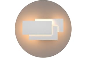 Klighten Applique da Parete Interni 24W Moderno Lampade da Parete IP20 Bianco Caldo 2700~3200K Applique Interni Decorativa per Soggiorno, Camera da letto, Corridoio, Scale