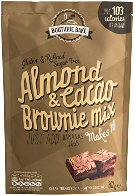 Boutique Bake Almond &amp; Cacao Brownie Mix 385G Gluten Free &amp; Sugar Free! Low Calories