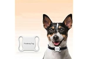 PETIFIC Pet GPS Tracker for Dogs, Bluetooth Smart Small Locator Dog Cat Collar Device, Real-Time Location Pet Tracking Works Worldwide for Pet Lost Luggage Wallet Mobile Phone Work with Find My App