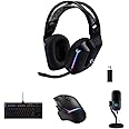 Logitech G733 Lightspeed Wireless Gaming Headset with Suspension Over Ear Headband, LIGHTSYNC RGB, B