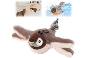 GMTEO Oiseau pour Chat, 2025 Nouveau Jouet Chat Interactif, Jouet Chat Oiseau Qui Bouge, Jouet en Peluche pour Chat, Oiseau Volant pour Chat Jouet pour Chat Chantant (Oiseaux)