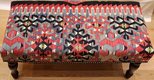 Beautiful Hand Woven Antique Bench Kilim - Size: 90 X 40 cm Code R7733