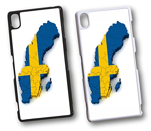 Sony Xperia Schweden Stockholm 2 Hard Tasche Flip Hülle Case Cover Schutz Handy Xperia Z5 Compact Weiss