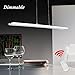 Produktbild LED-Panel Pendelleuchte Fernbedienung Stufenlos Dimmbar Acrylic Hängelampe Rechteck Höhenverstellbar Einfachheit Design Büro Transparent Hängeleuchte Wohnzimmer Esstisch Decken Beleuchtung L100CM