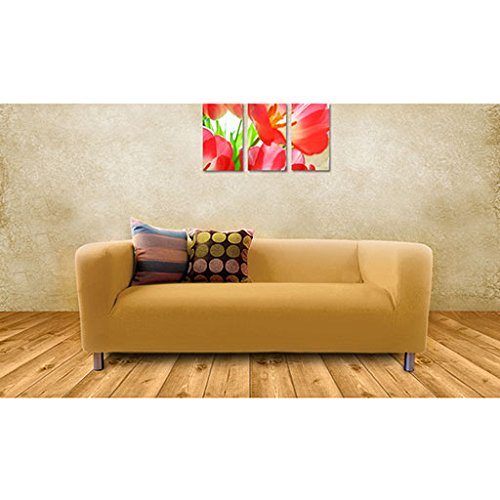 Sofa Überwurf für Ikea Klippan 2-sitzer Sofa in Beige mit Klettverschluss Sicheres Fassung