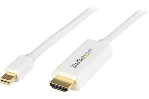 StarTech.com 2m Mini DisplayPort auf HDMI Konverterkabel - 4K 30Hz - mDP auf HDMI Adapter Kabel - Mini DP oder Thunderbolt 1/2 Mac/PC zu HDMI Monitor - Weiß (MDP2HDMM2MW)