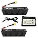 Price comparison product image Fytoo 2PCS 7.4V 1800mAh Battery + 2in1 7.4V Balance Charger for MJX B3 Bugs 3 B3H BUGS 3H F17 F100 Brushless Four-axis Aircraft Battery Spare Parts