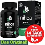 Nihoa Colon Detox 14 Tage Darmreinigung Expresskur für Entgiftung + Entschlackung, 28 Kapseln