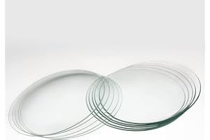 stonylab Watch Glasses, 10pk 100 mm Oblate Watch Glass Beaker Cover Set Ground Edge Borosilicate Glass Beaker Lid Evaporating Dish Cover for Laboratory School Science