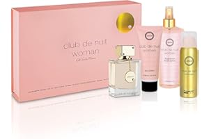 Club De Nuit by Armaf Gift set - 3.6 oz Eau De Parfum Spray + 1.7 oz Body Spray + 3.4 oz Body Lotion + 8.4 oz Fragrance Body Spray / - (Women)