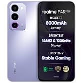 realme P4R 5G Smartphone, Lavender Glare, 4 GB RAM, 128 GB Storage | 8000mAh Battery, 144Hz Display
