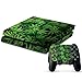 Produktbild Hanfpflanzen Style Hanf Designfolie für Playstation 4 Konsole (für beide Seiten + ränder / Full Body Aufkleber) und für 2 Controller / Sticker, Graspflanze Skin für PS4 Spielkonsole