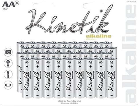 KINETIK 53335 Alkaline Batteries AA, 36 Pack