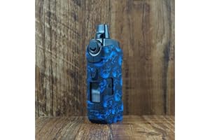 RUIYITECH Protective Silicone case cover Skin decal wrap for Geekvape Aegis Boost Plus Case Skin Cover (Skull Blue)