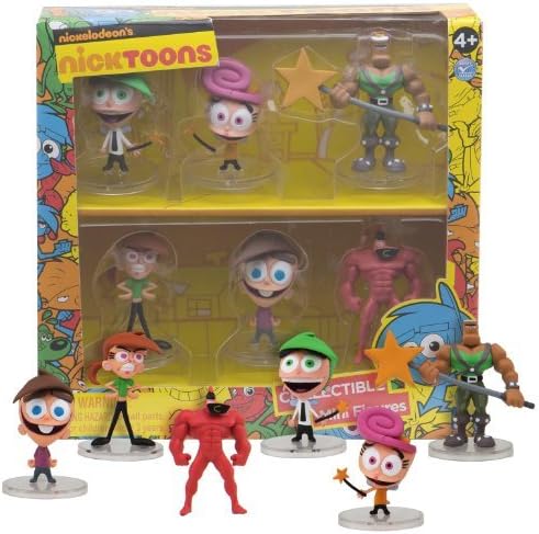 Fairly Odd Parents ~2" Mini-Figure Boxset: Nicktoons Mini-Figure Boxset Series [1 Box of 6 Figures]