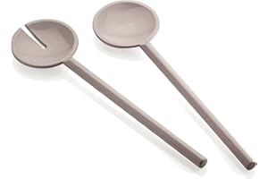 Guzzini - Tiffany, Posate Insalata - Grigio Tortora, 28 cm - 095801158