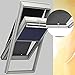 Produktbild Original VELUX Vorteils-Set ( Verdunkelungs-Rollo + Hitzeschutz-Markise ) DOU 206 1100 Für // GGU, GTU, GPU, GHU 206 // in Stofffarbe 1100 / Uni Dunkelblau - Markise in Schwarz // Seitenschienen in Silber _15315