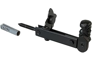 Amig - Dekoracyjny uchwyt do żaluzji Mod.6 - Wymiary: 157 x 60 mm - Kotwica zabezpieczająca w stylu kucia - Zapobiega uderzeniom i pęknięciom - Wykonana z matowej czarnej stali epoksydowej