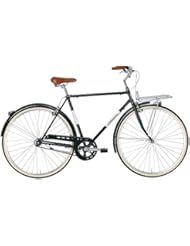 'Bicicleta Cicli Adriatica Holland Man de hombre, estructura de acero, rueda de 28, talla 54, verde oscuro