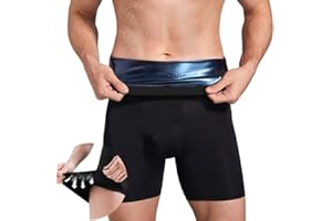 Weyot Saunaanzüge Shorts, Schwitzhose Zum Abnehmen Herren, Sauna Leggings Herren, Kompressionsleggins Sport, Laufen, Yoga, Training