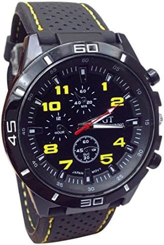 Handlife® 2015 Hot Sale Quartz Watch Unisex Men Boy Military Outdoor Sport Fashion Mountaineering Watch (Yellow)
