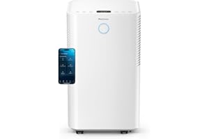 Pro Breeze OmniDry Luftentfeuchter mit App & WLAN, 12L in 24h Entfeuchtungsleistung - Luftentfeuchter elektrisch mit Wäschemodus, Feuchtigkeitssensor, Timer - Gegen Schimmel - Entfeuchter für bis 25m²