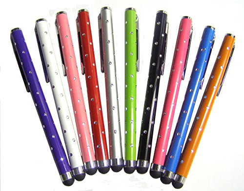 Glamour Bunt 10 Stück universal Touch Pen Bedienstift für alle Smartphone und Tablet mit kapazitivem Display - Dealbude24