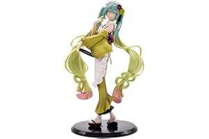 TOMICY Hatsune Miku Figure Anime Hatsune Miku Figure Matcha Hatsune Miku PVC Figure Toy Anime Figurine Decoration Model Statue Collectibles Ornament Gifts for Kids Adults Anime Fans