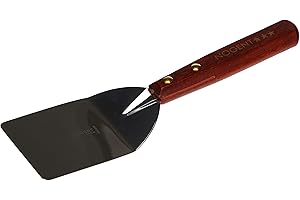Nogent 1710 Spatule Inox Petit Modèle Manche Bois, Merisier