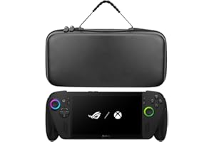 Miimall Etui kompatybilne z ASUS ROG Xbox Ally X/ROG Xbox Ally, przenośna torba do przechowywania ze skóry PU, odporna na zarysowania, odporna na wstrząsy, ochronna osłona podróżna, czarna