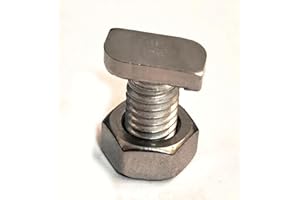 GAO Flora 20 Hammerkopfschrauben mit Sechskantmutter M6x12 Edelstahl für Gewächshaus