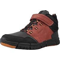 Geox Jongens J Flexyper Boy B ABX enkellaarzen, Beige Black, 41 EU