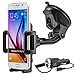 Universal 360° drehbar KFZ Auto Handy Smartphone Halterung Halter für Galaxy S2 / S3 / S3 Mini / Note 2 / S4 / S4 Mini / S4 Active / Note 3 / S5 / S5 Mini / S5 Active / S5 Neo / Note 4 / Note Edge / Note 5 / Alpha / A3 / A5 / A8 / E3 / E5 / J5 / J7 / S6 / S6 Edge / S6 Edge+ / S7 / S7 Edge usw. inkl. Micro USB KFZ-Ladekabel