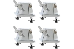 chiwanji 4Pcs Chrome Floor Tom Leg Mount Staffa Tom Drum Set Accesso alla Parte di Ricambio