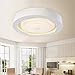 Produktbild Modernes Schlafzimmer Deckenleuchte, modernen, minimalistischen Schlafzimmer Deckenleuchte, rund kreatives Doppel Farbe segmentiert Deckenleuchte led, Durchmesser 60 cm, Farbe