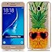 Produktbild JINCHANGWU Samsung Galaxy J5 (2016) J510 handy-gehäuse TPU Silikon Handy Hülle Transparent Schutzhülle Crystal Clear Case Für Scratch-Resistant Bumper Soft Rückseite Cover Tasche Fun Ananas Sonnenbrille