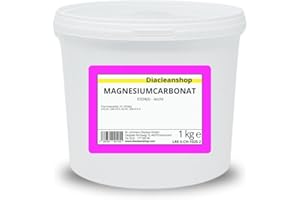 ‎DIACLEANSHOP Magnesia Chalk Magnesiapulver Magnesiumcarbonat - Pharmaqualität - 1kg