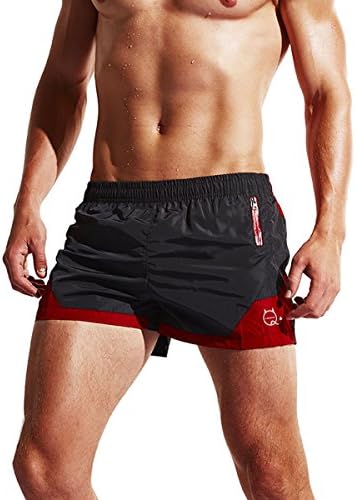 Lecoon Men's Swimming Trunks Shorts Swimwear Quick Drying Boxers Bottoms Mesh Underpants Beachwear