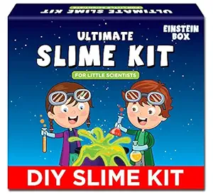 Einstein Box Slime Kit for Girls & Boys | Toys For Kids Aged 7-12 Years | With Slime Activator, Monster Slime, Unicorn Slime, Ice-Cream Slime, Crystal Slime and Slime Ice-Lollies | Birthday Gift and Toy For Boys and Girls | Multi Color