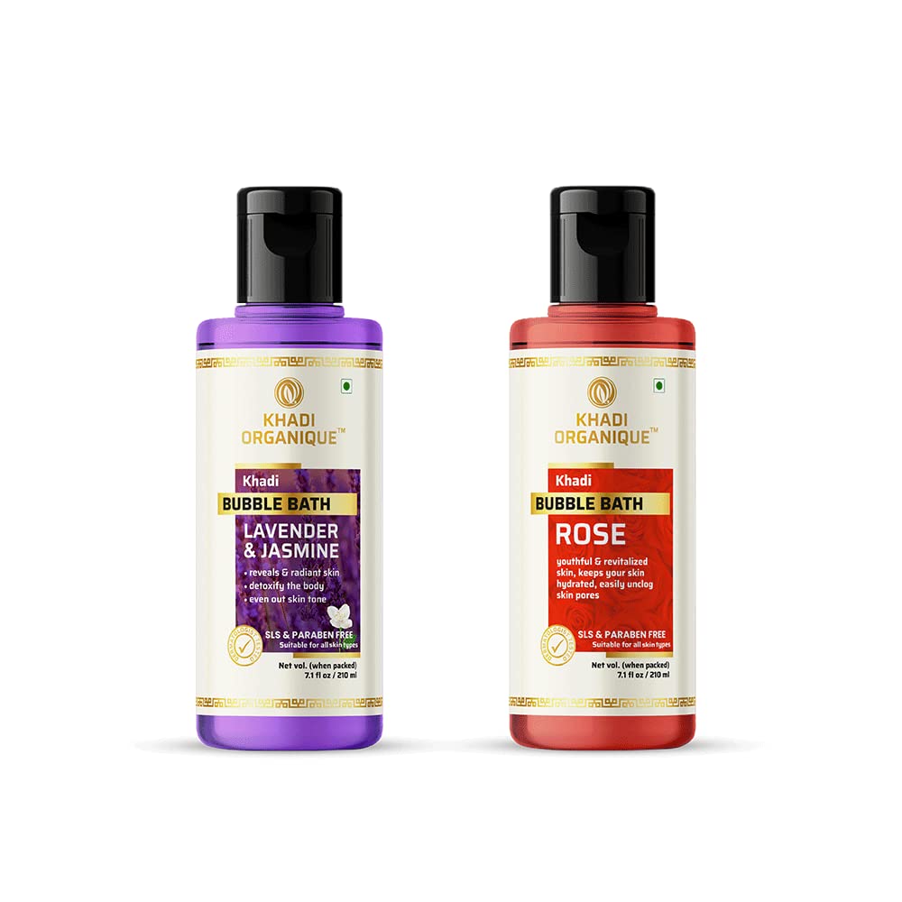 Khadi Organique Herbal Aromatic Bubble Bath (Bubble Bath (Pack of 2))