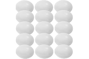 INOOMP 10Pcs Lifelike Simulation Bird Eggs Breeding Tool for Parrots Cockatiels Finch Nesting Prop Durable Bird Egg Management
