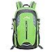 Produktbild Hwjianfeng Herren Damen Backpacker,Wasserdichte Schultasche Wanderrucksäcke Trekkingrucksäcke 5 Farben Optional,51x30x17 cm,35 Liter(Grün)