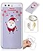 Produktbild Huawei P10 TPU schutz silikonhülle, Weihnachtsgeschenke niedlichen cartoon bild transparent handy fall P10 + schlüsselanhänger (* / 63) (1)