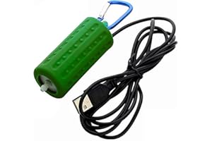 DONGKER AILOVA Pompa Aria Acquario Mini,Ossigenatore Portatile e Silenziosa per Acquario,USB Pompa Ossigeno con Pietra Aria e Tubo per Serbatoio Pesce Acquarim