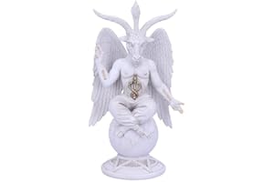 Nemesis Now B5260S0 - Statuetta di Baphomet del Signore Oscuro, 26 cm, colore: Bianco