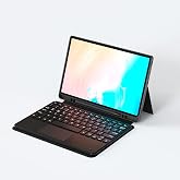Aksesuarcim Samsung Galaxy Tab S10 FE Plus SM-X620 X626B ile Uyumlu Kılıf Klavyeli Kalem B&ouml;lmeli Bluetooth Bağlantılı Standlı